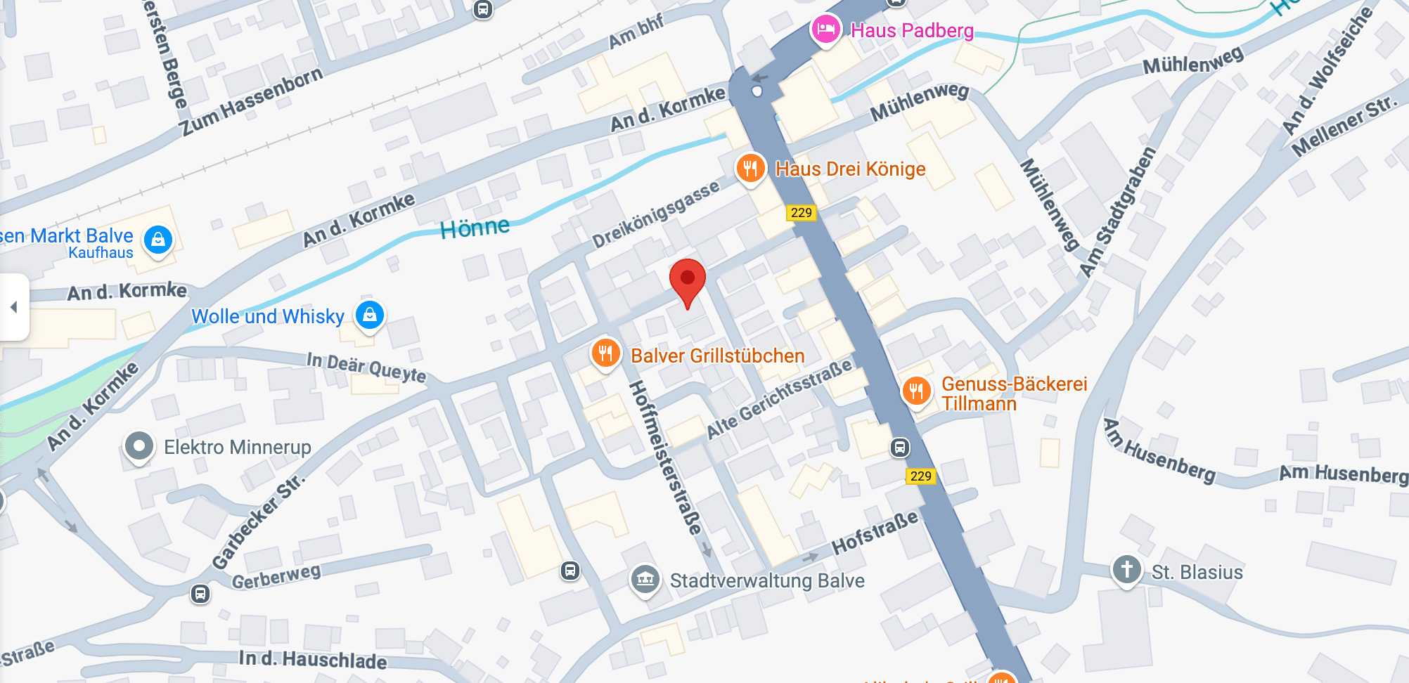 Google Maps zur Geschäftsstelle der Festspiele Balver Höhle e.V.