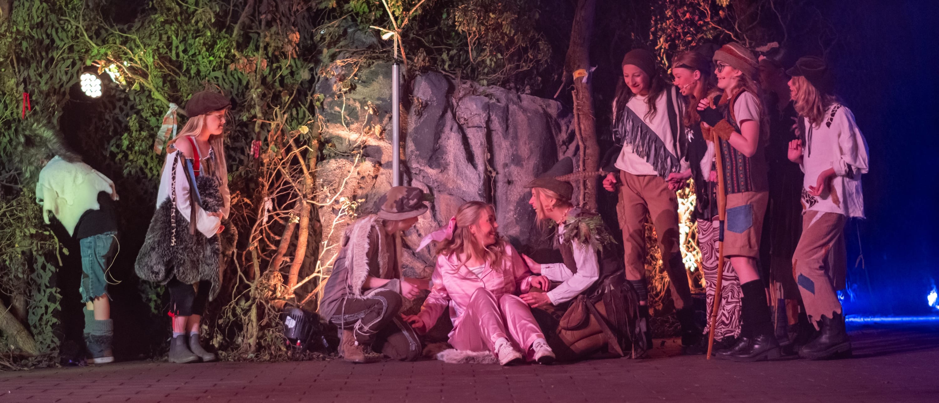 Ein Foto von der Peter Pan Aufführung der Festspiele Balver Höhle.